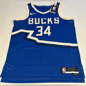Nike Milwaukee Bucks Giannis Antetokounmpo City Edition Men's Sz Med FQ4349-481